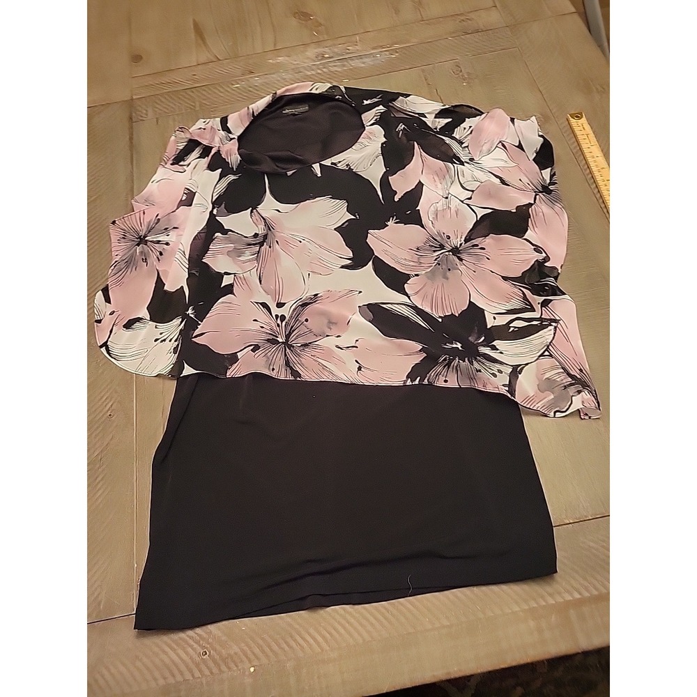 VTG 90s Connected Apparel Floral Fairy‎ Whimsy Asymmetrical Dress 8p Medium M